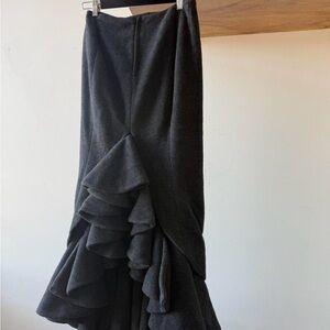 Japanese Brand Sculptural mermaid maxi skirt